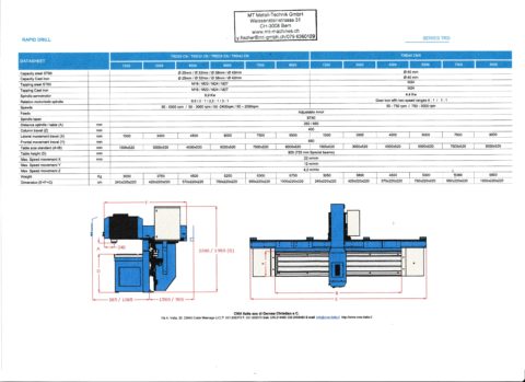 Perceuse CNC Banc de percage CMA mt metall technik machines serrurier construction metallique occasion